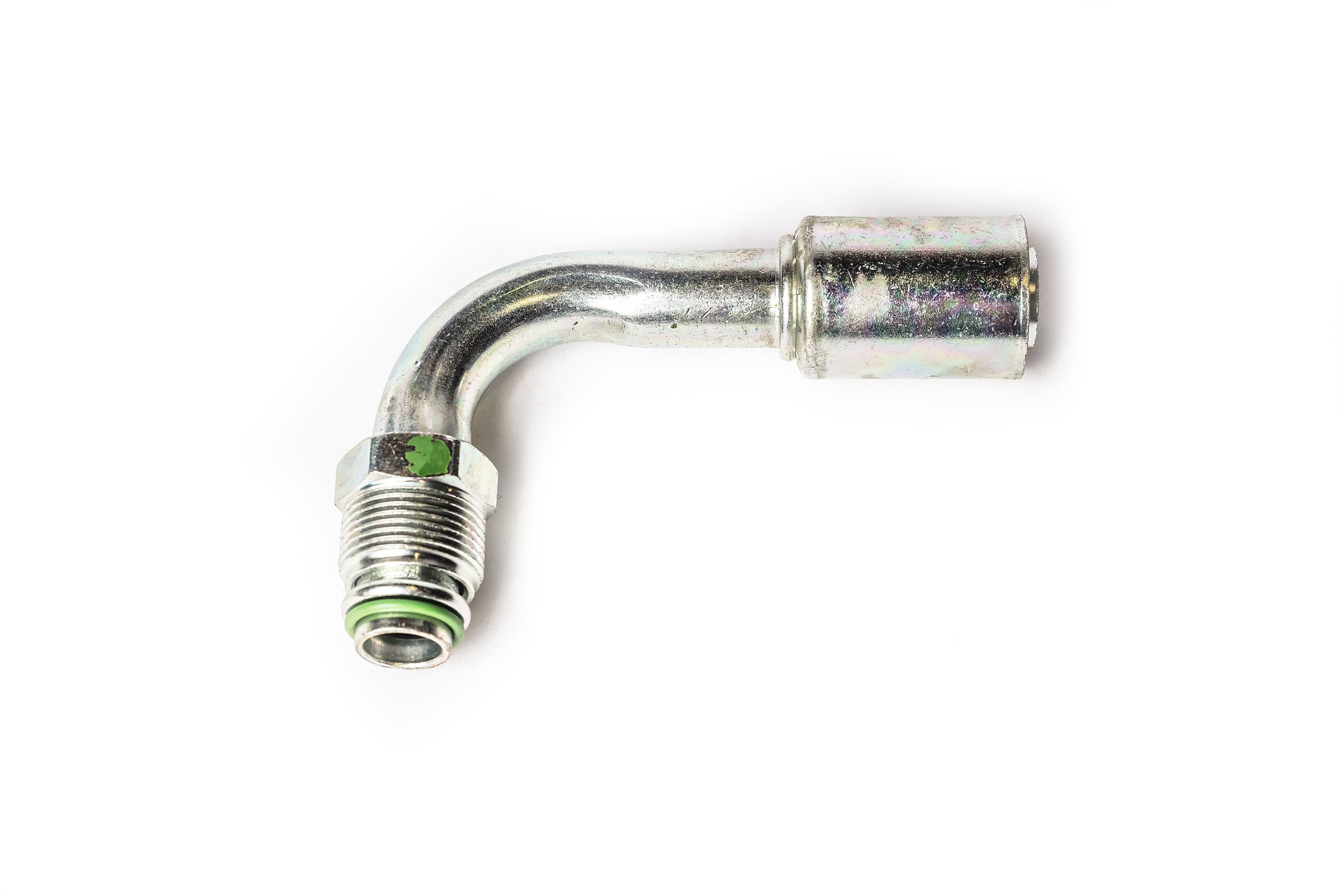 Reduced Beadlock AC Fitting Steel #6 Fem 90 Step to #8 Hose 35-R1325-S | INC
