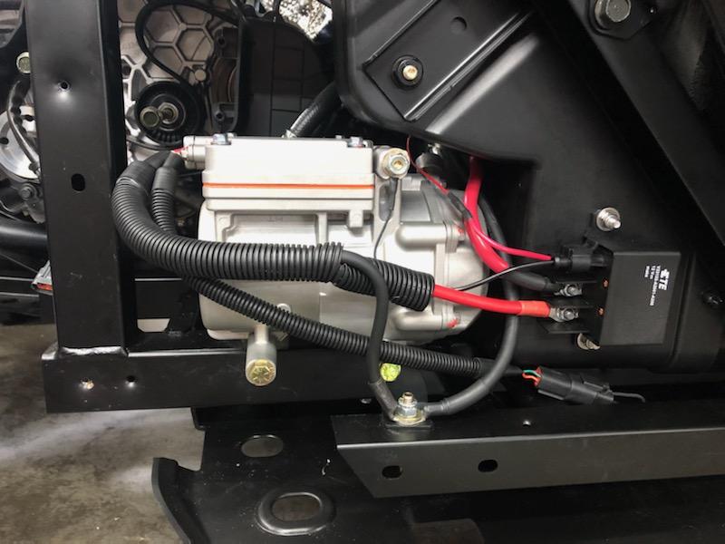 Self Contained 12vdc Electric AC compressor install kit for vehicles 7 ...