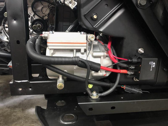 Self Contained 12Vdc Electric Ac Compressor Install Kit For Vehicles 75R92002 Compressor