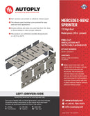 Van Insulation Kit for Mercedes Benz Sprinter 170 High Roof A3000V-1-2