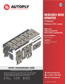 Van Insulation Kit for Mercedes Benz Sprinter 170 High Roof A3000V-1-3