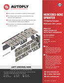 Van Insulation Kit for Mercedes Benz Sprinter 170 High Roof Extended A3000VX-1-2