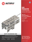 Van Insulation Kit for Ram Promaster 159 High Roof Extended A4000X-1-3