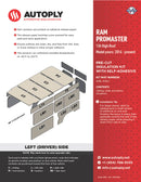 Van Insulation Kit for Ram Promaster 136 High Roof A4136-1-2