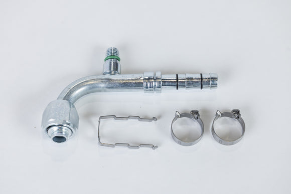 Automotive AC Hose Fitting EZ Clip #8 Female 90, M10 Switch Port 4519EZ