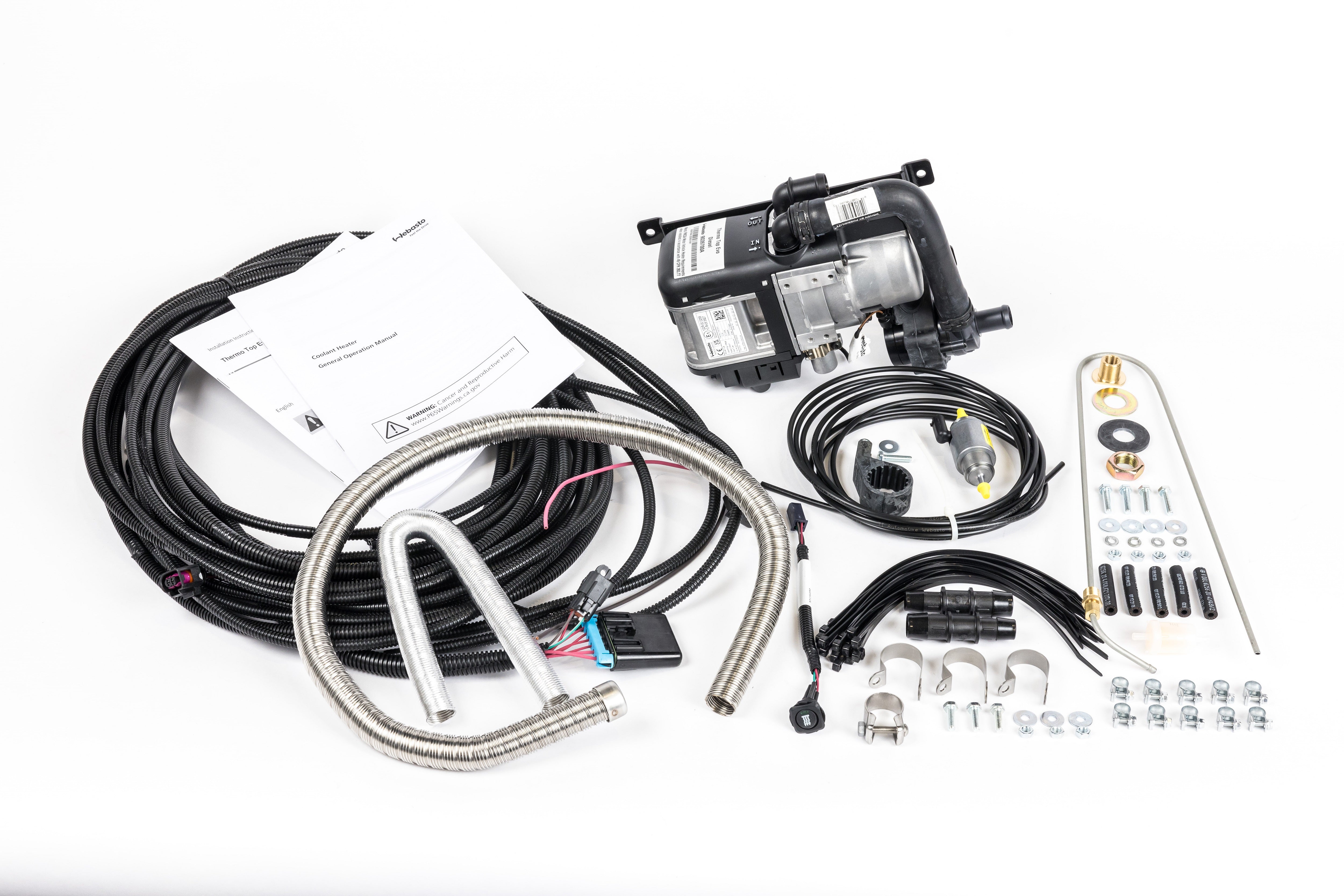 Webasto Thermo Top EVO Diesel 12v Coolant Heater Truck Kit