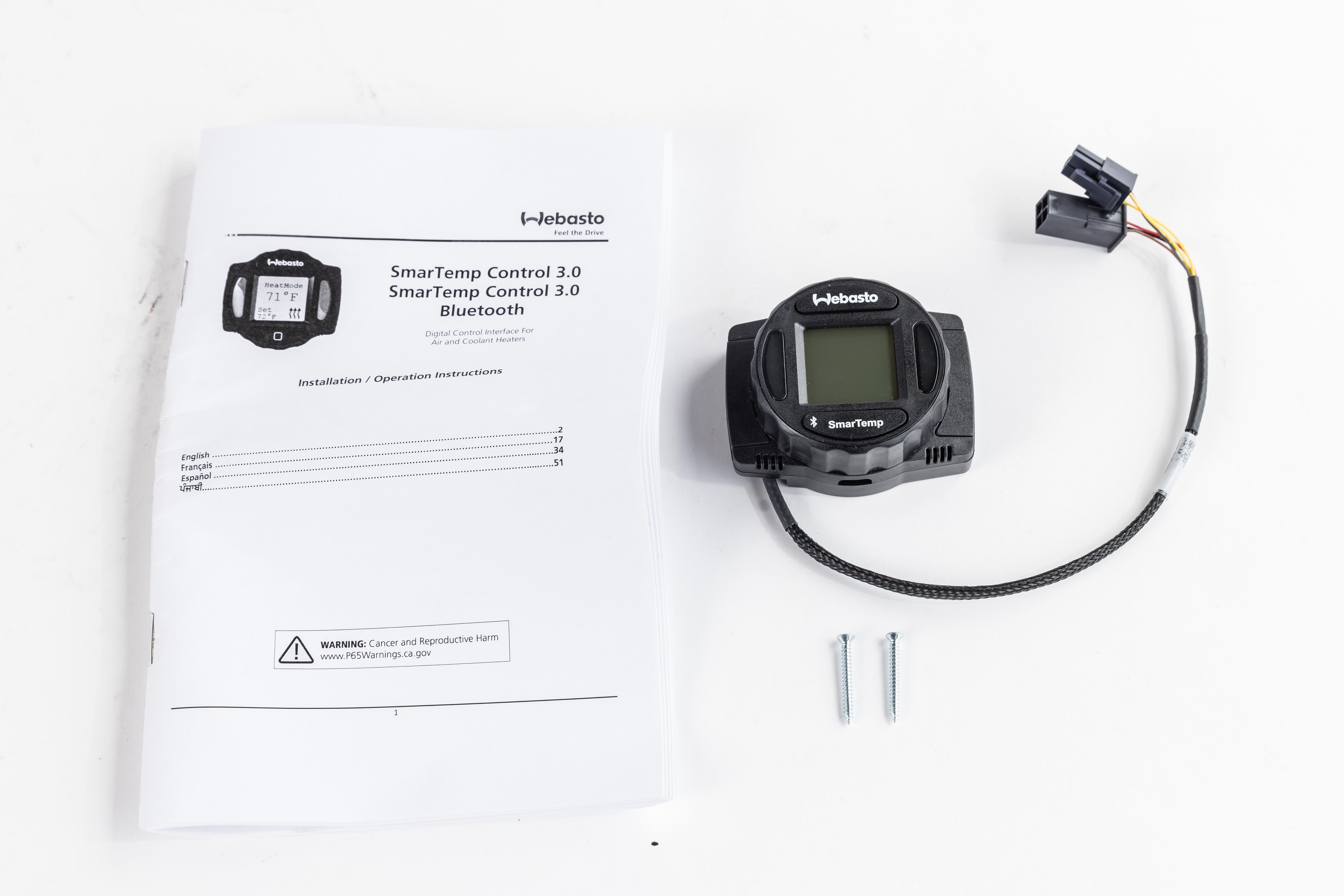 Webasto Air Top 2000 Stc 12V 2Kw Diesel Heater Smartemp 3.0Bt 5013913A Kit