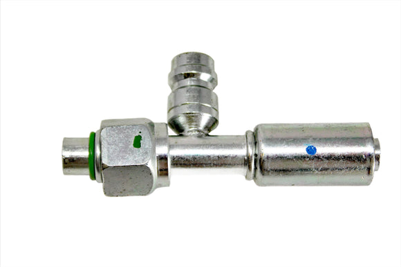 Reduced Beadlock Ac Fitting Steel #8 Fem Str High Charge Port 70R9908S Hose