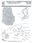 Ac Compressor Mount Kit For Caterpillar 3304 And 3306 Engines 75R9970 Mounting