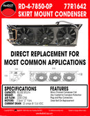 Red Dot Skirt Mount 3 Fan Bus Condenser Unit 12v 77R1642-1