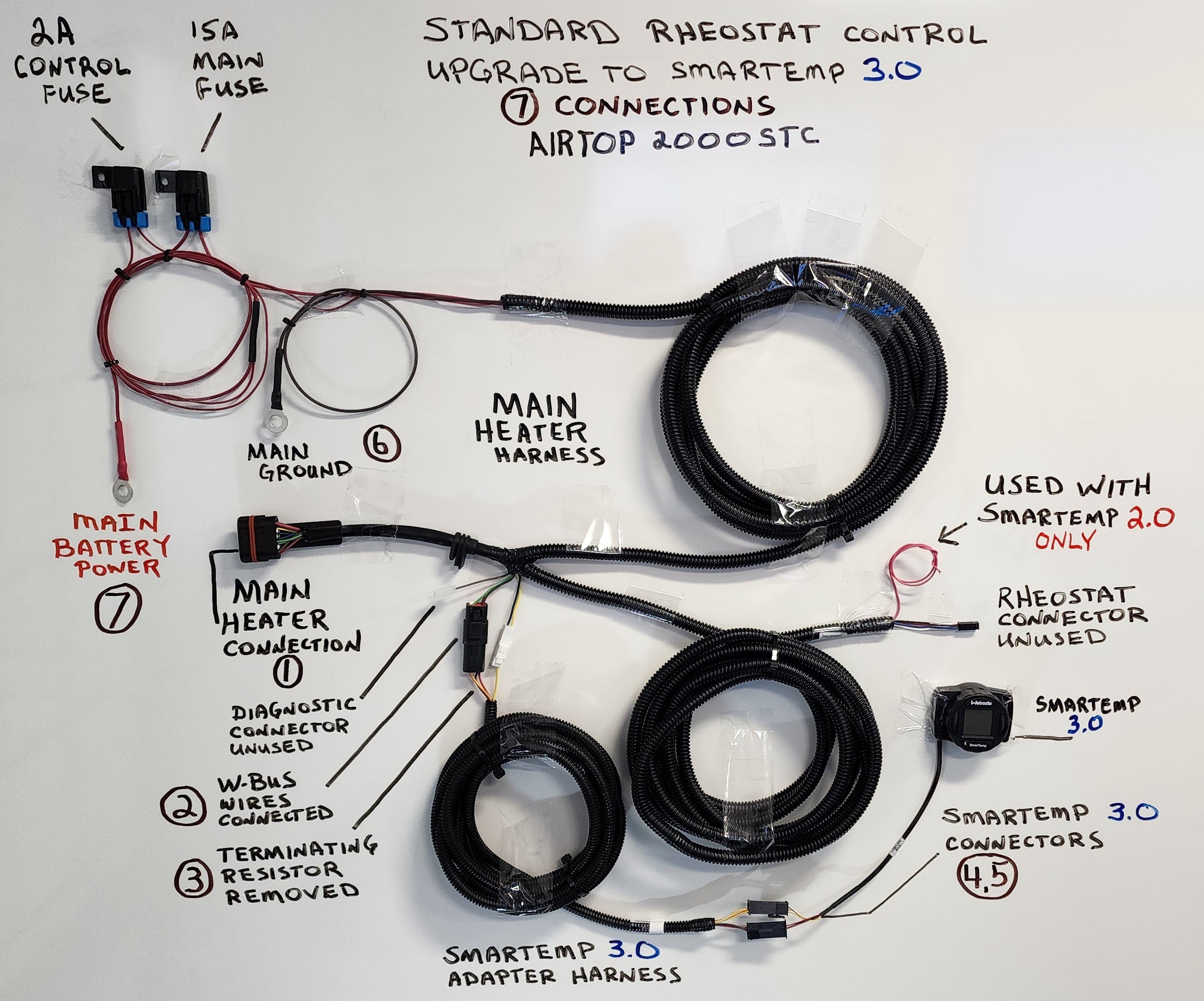 Webasto Smartemp Control V3.0Bt 5013874B Operator Controls