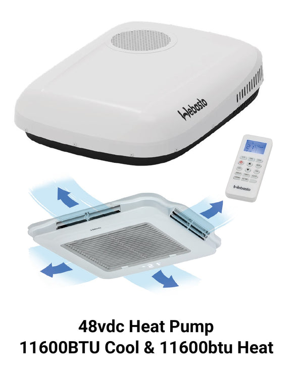 Webasto AC Unit 48vdc Self Contained Rooftop Mount Heat Pump Cool Top Trail 36G