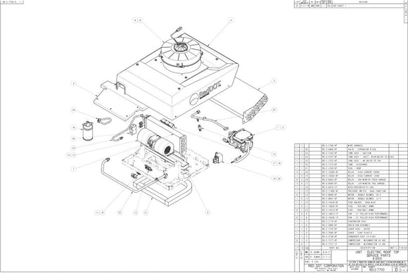 Red Dot Ac Unit 24V Self Contained Rooftop Mount E-6100-0-24P A/C