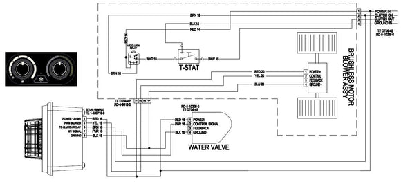 Red Dot Water Valve For 5/8 Hose Electric Actuator 72R7135 Heater Control