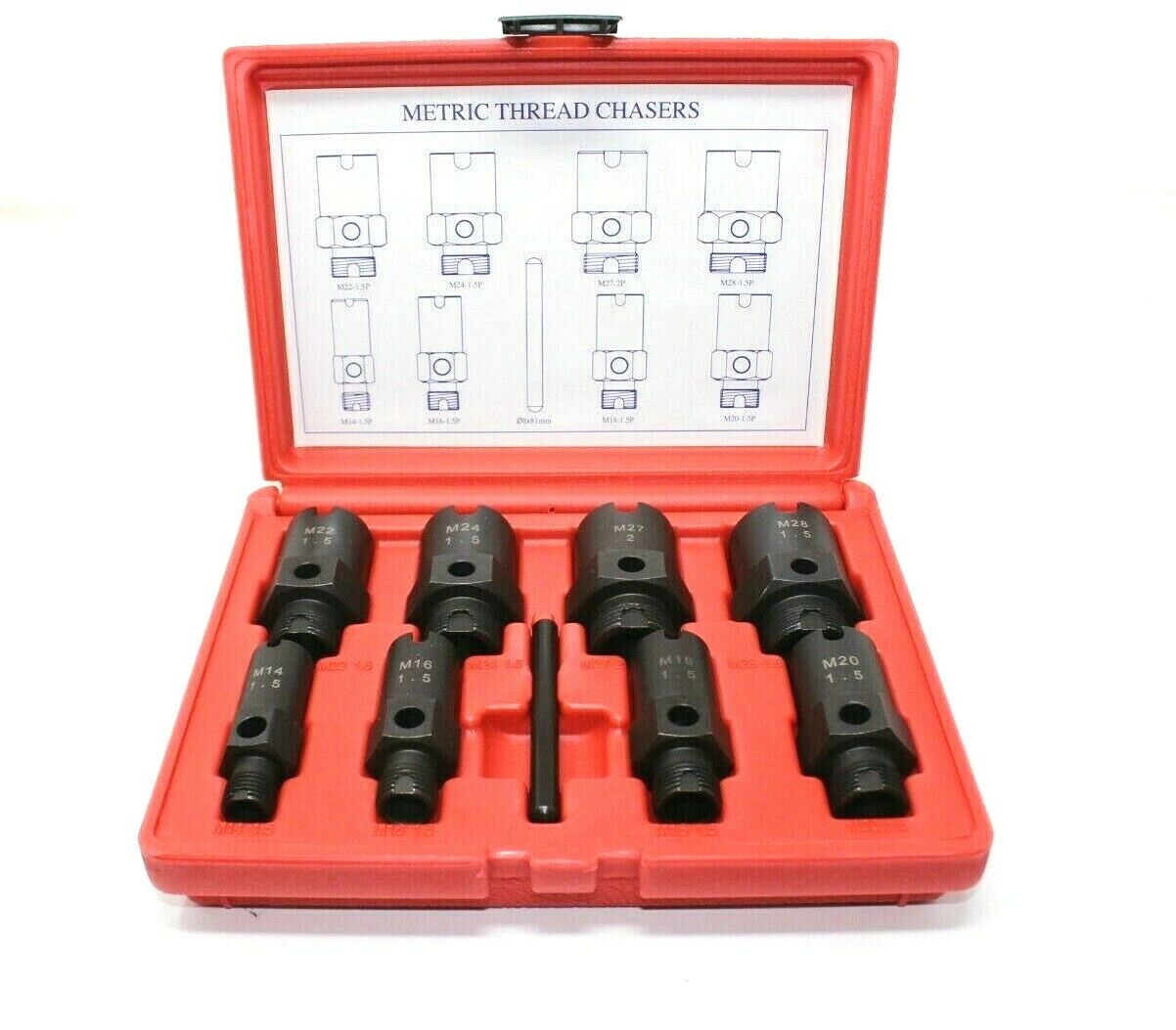 AC Fitting Thread Chaser Set for Metric Size Vehicle Fittings 10-7-000 ...