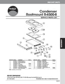 Red Dot AC Condenser Unit 12v Rooftop Mount R-4500-8P-4