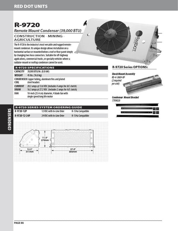 Red Dot AC Condenser Unit 12v R-9720-12P - 4