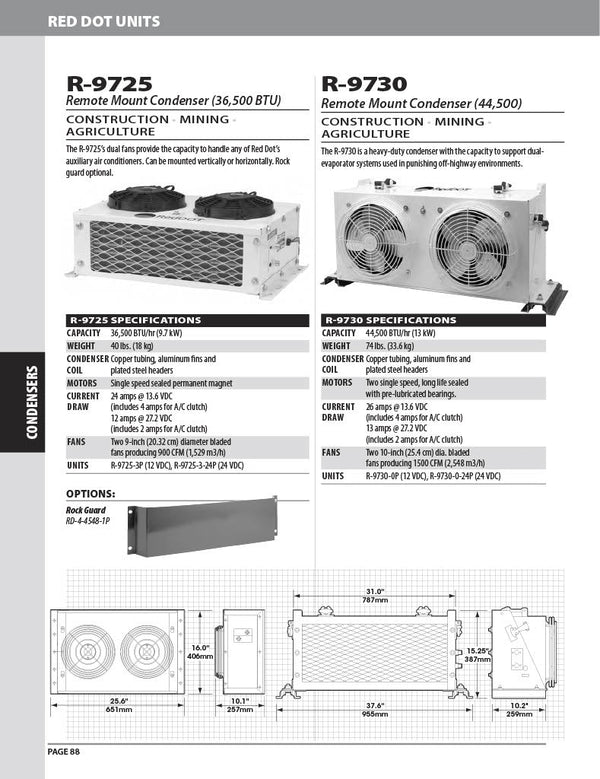 Red Dot AC Condenser Unit 24v R-9725-3-24P - 3