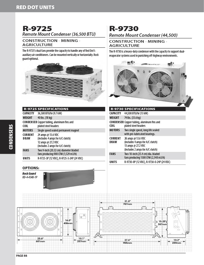 Red Dot Ac Condenser Unit 24V R-9725-3-24P