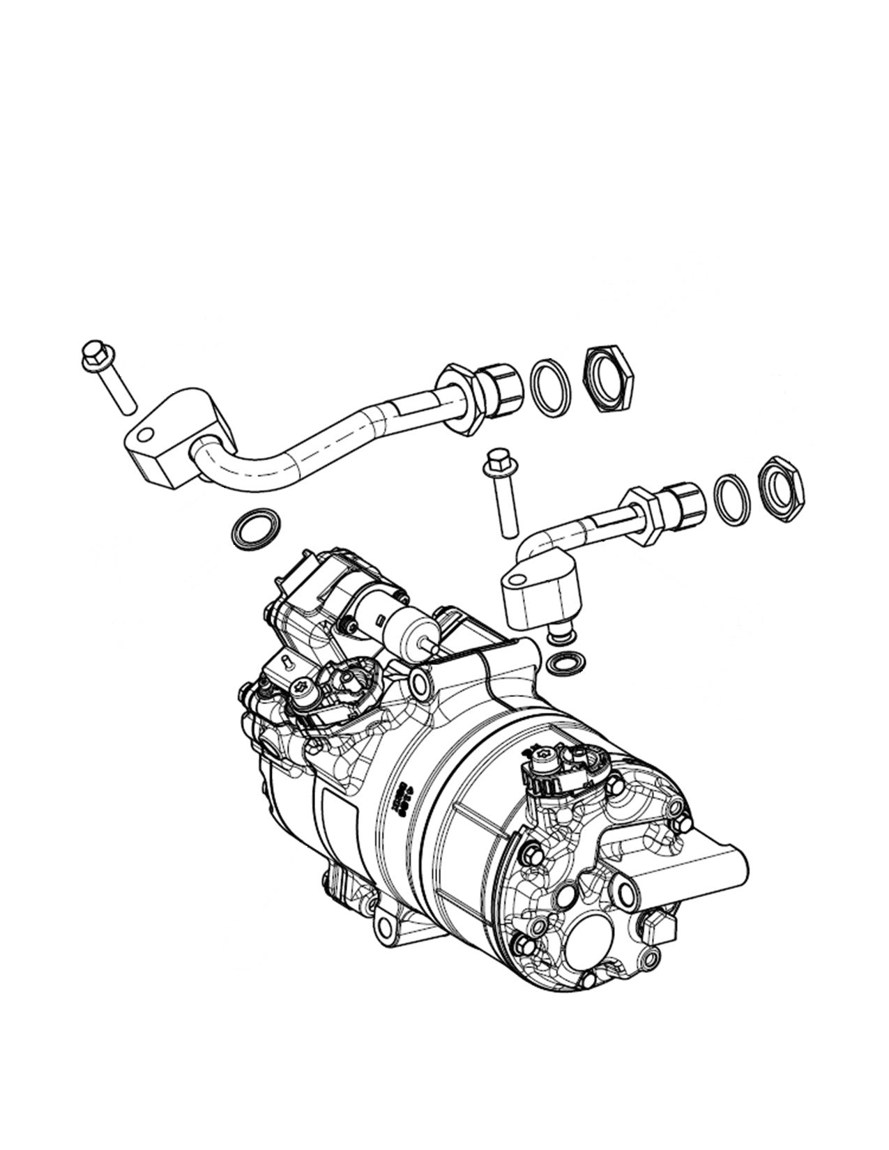 Sanden Shs33 High Voltage Ac Compressor Kit For Electrified Vehicles Rd-2-8358-0P Compressors